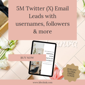 5M X Twitter Leads with usernames & Followers