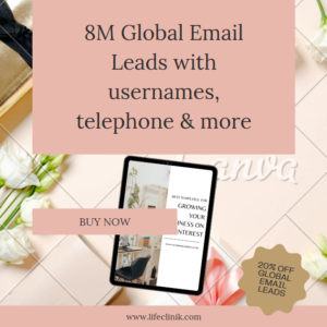 8M Global Email Leads With Usernames & Tel