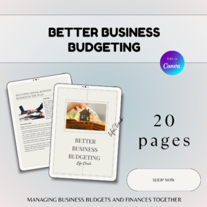 Better Business Budgeting - Life Clinik