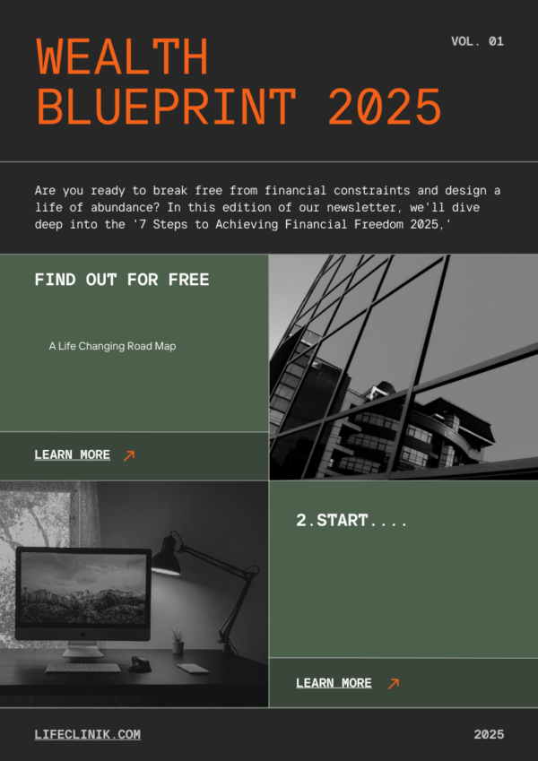 LifeClinik 7 Key Steps to Wealth in 2025 Lead Magnet Intro Image