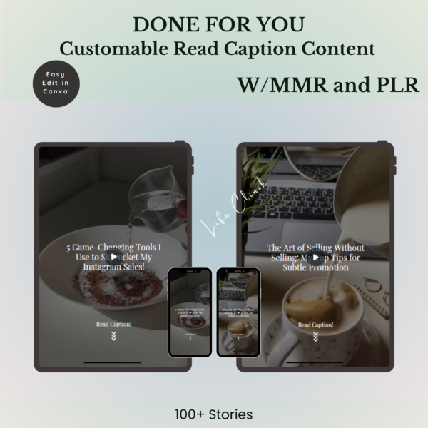 Customable Read Caption Content - Life Clinik