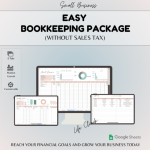 Small Business Ultimate Book Keeping Without Sales Taxes - Life Clinik