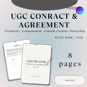 UGC Conract & Agreement - Life Clinik