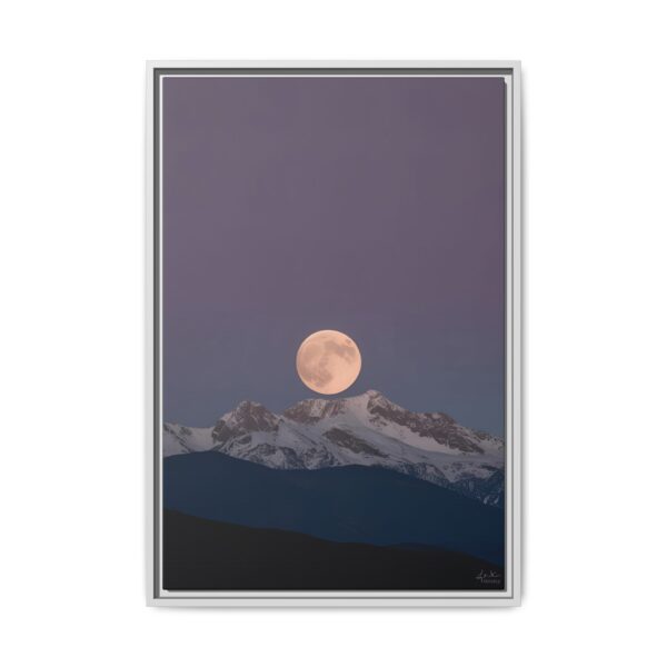 Moonlit Mountain Canvas Art Print, Midnight Sky Wall Decor, Lunar Landscape Framed Art, Home Office Decor, Gift for Nature Lovers, [...]