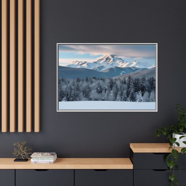 Framed Landscape Wall Art, Mountain Decor, Nature Print, Home Aesthetic, Winter Landscape, Gift Ideas for Nature Lovers