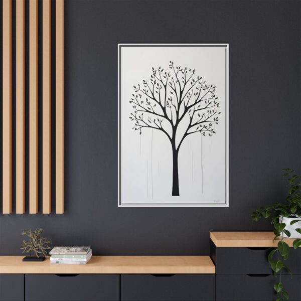 Tree of Life Framed Art Print, Minimalist Wall Decor, Boho Home Decor, Nature Inspired Gifts, Modern Artwork for Living Room