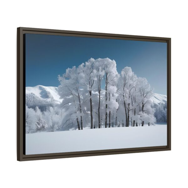 Framed Matte Canvas Art - Winter Landscape, Home Decor, Wall Art, Gift for Nature Lovers, Cozy Aesthetic, Winter Decorations