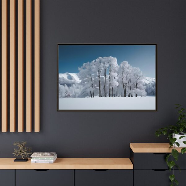 Framed Matte Canvas Art - Winter Landscape, Home Decor, Wall Art, Gift for Nature Lovers, Cozy Aesthetic, Winter Decorations