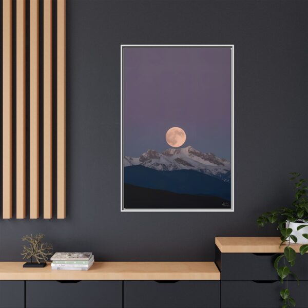Moonlit Mountain Canvas Art Print, Midnight Sky Wall Decor, Lunar Landscape Framed Art, Home Office Decor, Gift for Nature Lovers, [...]