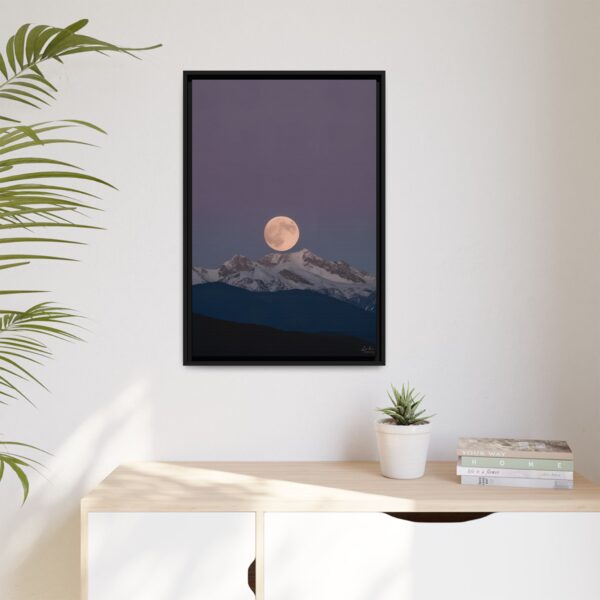 Moonlit Mountain Canvas Art Print, Midnight Sky Wall Decor, Lunar Landscape Framed Art, Home Office Decor, Gift for Nature Lovers, [...]