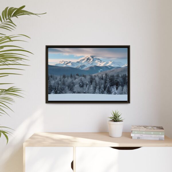 Framed Landscape Wall Art, Mountain Decor, Nature Print, Home Aesthetic, Winter Landscape, Gift Ideas for Nature Lovers