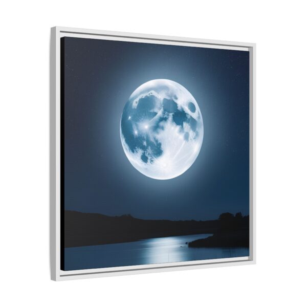 Moonlit Landscape Wall Art, Framed Print, Home Decor, Night Sky Art, Gift for Nature Lovers, Bedroom Decor, Lunar Photography