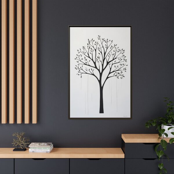 Tree of Life Framed Art Print, Minimalist Wall Decor, Boho Home Decor, Nature Inspired Gifts, Modern Artwork for Living Room