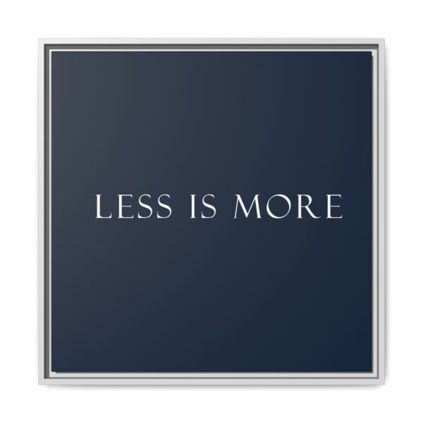 Minimalist Framed Canvas Print, Wall Art, Modern Decor, Inspiring Quote, Home Office Art, Gift for Minimalists