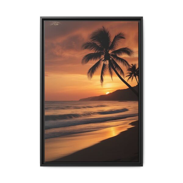 Sunset Beach Wall Art, Coastal Decor, Framed Prints, Tropical Vibes, Home Decoration, Gift for Beach Lovers
