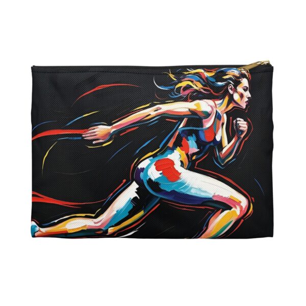 Athletic Accessory Pouch - Running Inspired Design, Sports Organizer, Gym Bag, Gift for Fitness Lovers, Stylish Storage Solution