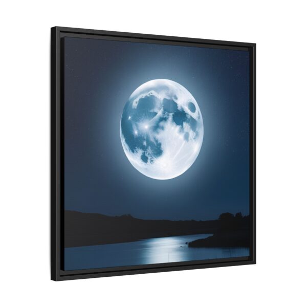 Moonlit Landscape Wall Art, Framed Print, Home Decor, Night Sky Art, Gift for Nature Lovers, Bedroom Decor, Lunar Photography