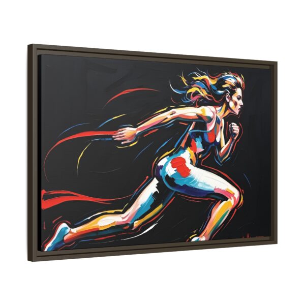 Vibrant Runner Art Print, Athletic Wall Art, Inspirational Decor, Gift for Sports Lovers, Motivational Canvas