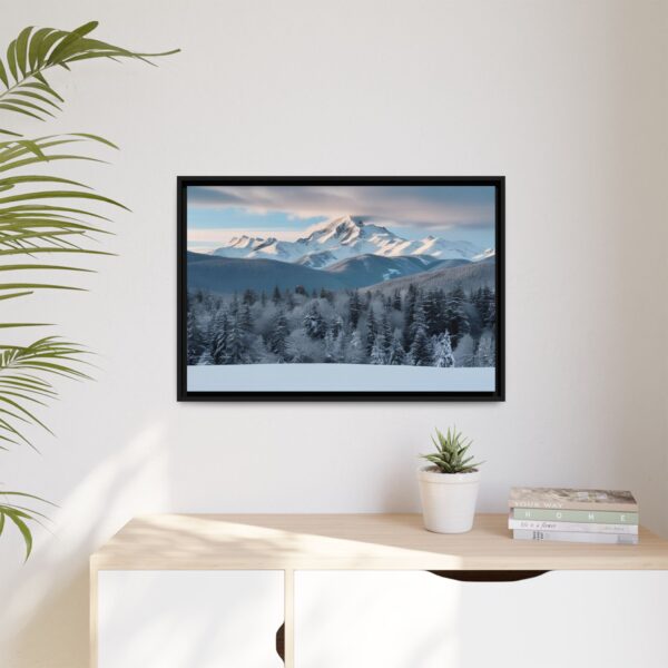 Framed Landscape Wall Art, Mountain Decor, Nature Print, Home Aesthetic, Winter Landscape, Gift Ideas for Nature Lovers
