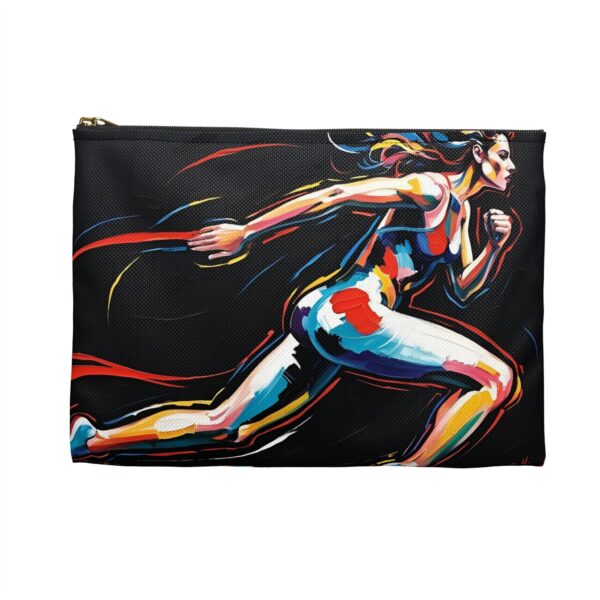 Athletic Accessory Pouch - Running Inspired Design, Sports Organizer, Gym Bag, Gift for Fitness Lovers, Stylish Storage Solution