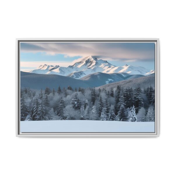 Framed Landscape Wall Art, Mountain Decor, Nature Print, Home Aesthetic, Winter Landscape, Gift Ideas for Nature Lovers