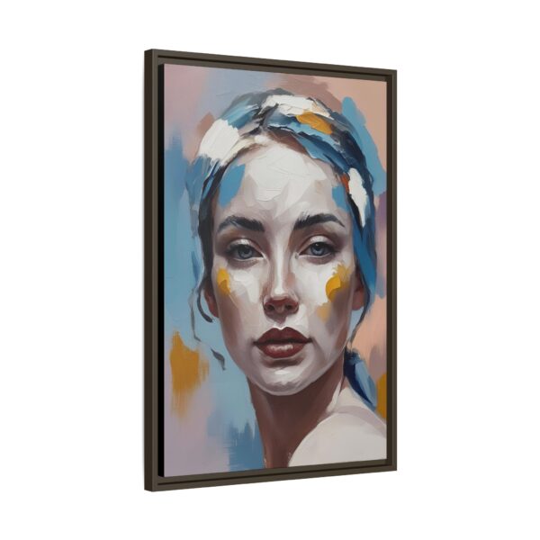 Framed Canvas Art Print, Colorful Abstract Portrait Wall Decor, Unique Gift for Art Lovers, Home Decor for Modern Spaces, Birthday Gift