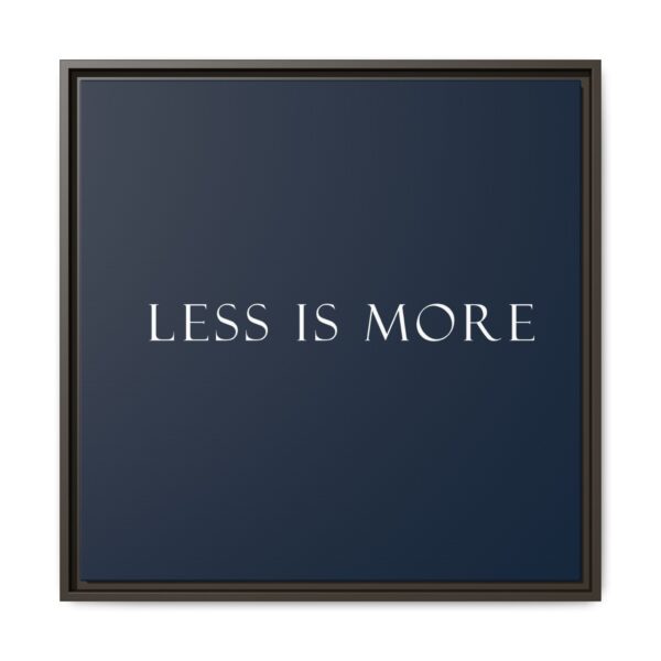 Minimalist Framed Canvas Print, Wall Art, Modern Decor, Inspiring Quote, Home Office Art, Gift for Minimalists