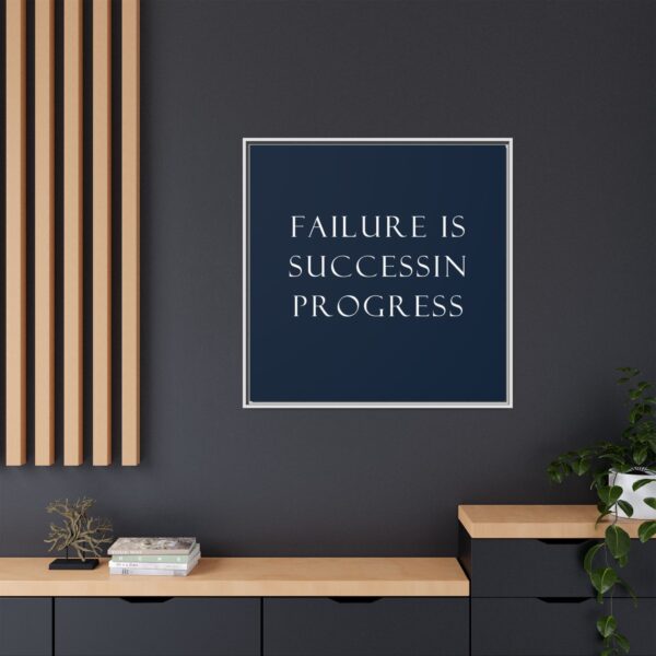 Inspirational Canvas Art Print, Motivational Wall Decor, Home Office Decor, Gift for Her, Positive Quote Framed Art