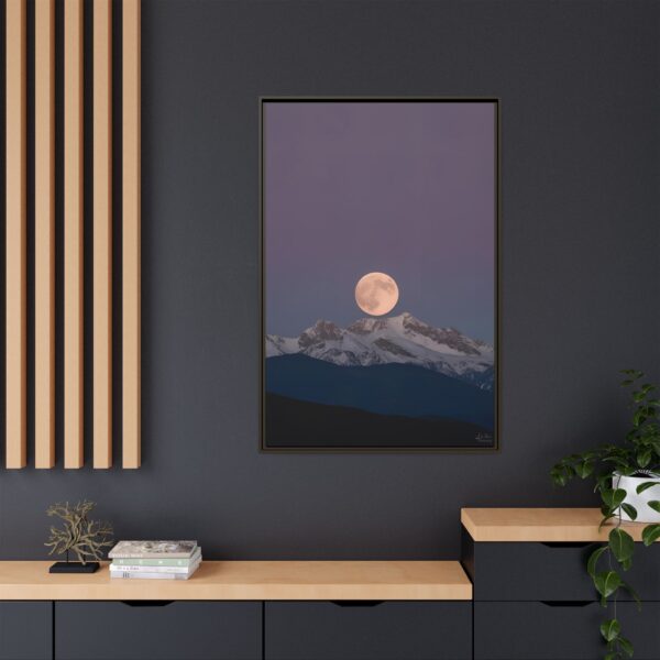 Moonlit Mountain Canvas Art Print, Midnight Sky Wall Decor, Lunar Landscape Framed Art, Home Office Decor, Gift for Nature Lovers, [...]