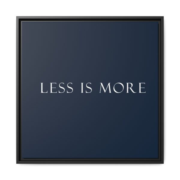 Minimalist Framed Canvas Print, Wall Art, Modern Decor, Inspiring Quote, Home Office Art, Gift for Minimalists