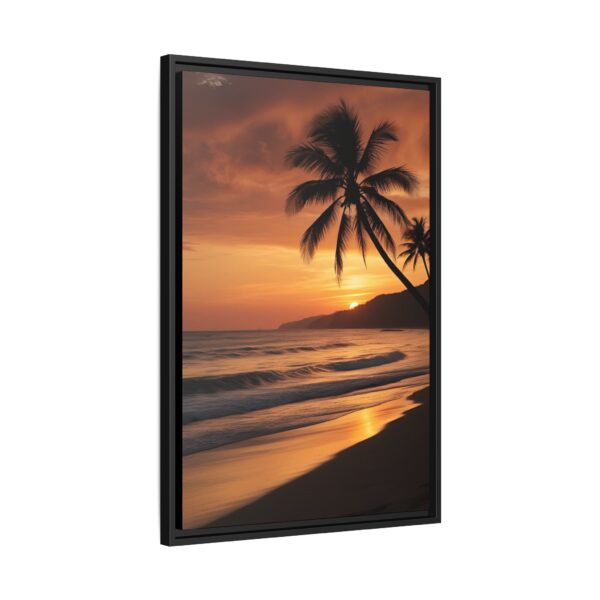 Sunset Beach Wall Art, Coastal Decor, Framed Prints, Tropical Vibes, Home Decoration, Gift for Beach Lovers