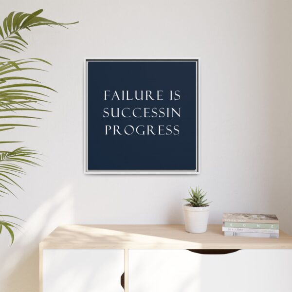 Inspirational Canvas Art Print, Motivational Wall Decor, Home Office Decor, Gift for Her, Positive Quote Framed Art