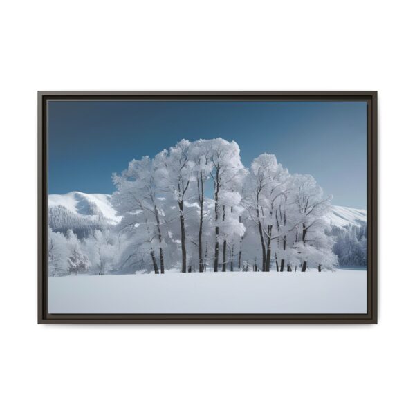 Framed Matte Canvas Art - Winter Landscape, Home Decor, Wall Art, Gift for Nature Lovers, Cozy Aesthetic, Winter Decorations