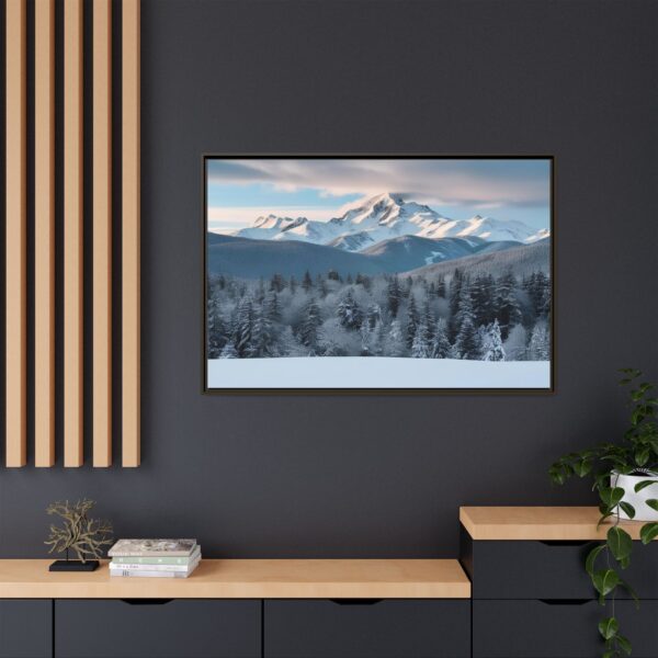 Framed Landscape Wall Art, Mountain Decor, Nature Print, Home Aesthetic, Winter Landscape, Gift Ideas for Nature Lovers