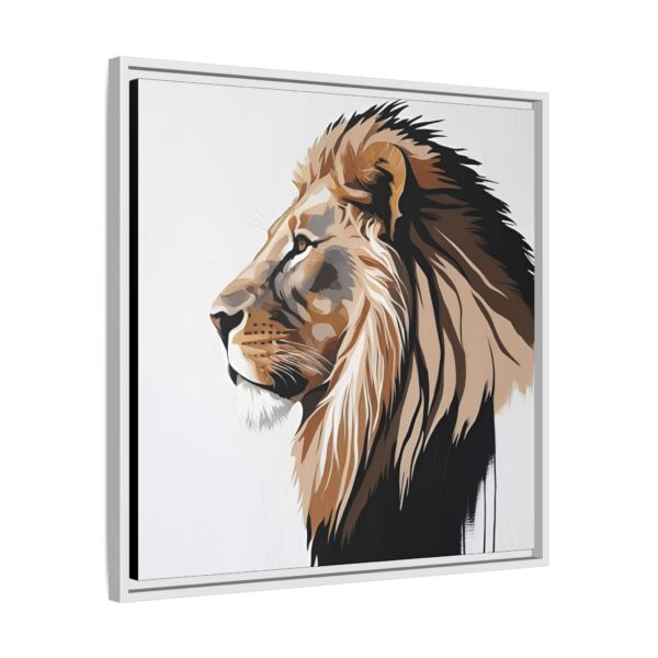 Majestic Lion Canvas Art Print, Wildlife Home Decor, Animal Lover Gift, Wall Art for Living Room, Framed Artwork