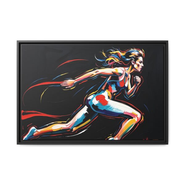 Vibrant Runner Art Print, Athletic Wall Art, Inspirational Decor, Gift for Sports Lovers, Motivational Canvas