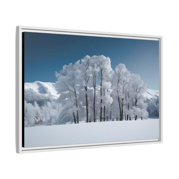 Framed Matte Canvas Art - Winter Landscape, Home Decor, Wall Art, Gift for Nature Lovers, Cozy Aesthetic, Winter Decorations