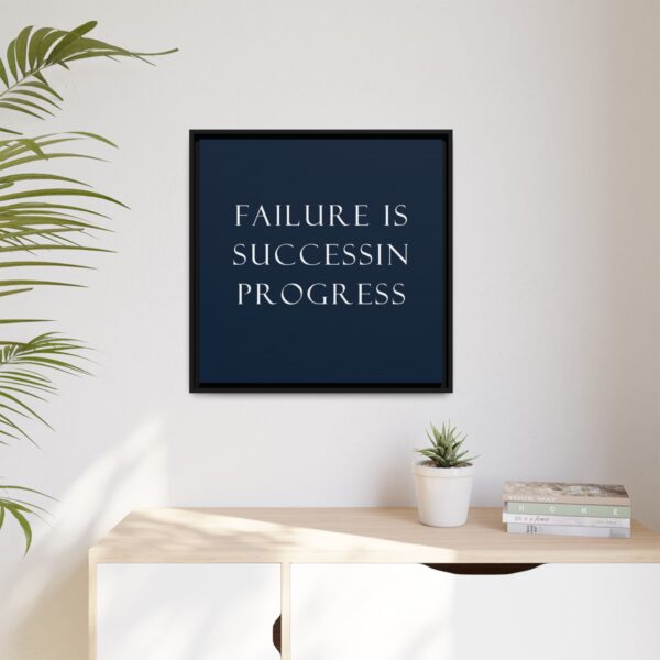 Inspirational Canvas Art Print, Motivational Wall Decor, Home Office Decor, Gift for Her, Positive Quote Framed Art
