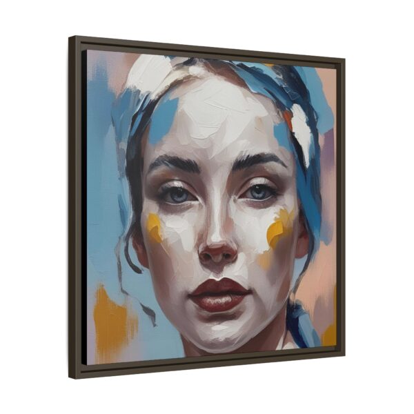 Artistic Framed Canvas Print featuring Modern Portrait, Aesthetic Wall Art, Home Decor, Gift for Art Lovers, Contemporary Artwork