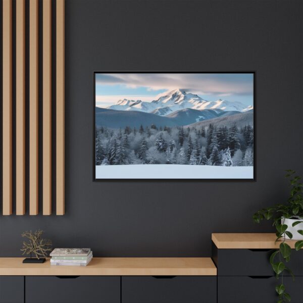 Framed Landscape Wall Art, Mountain Decor, Nature Print, Home Aesthetic, Winter Landscape, Gift Ideas for Nature Lovers