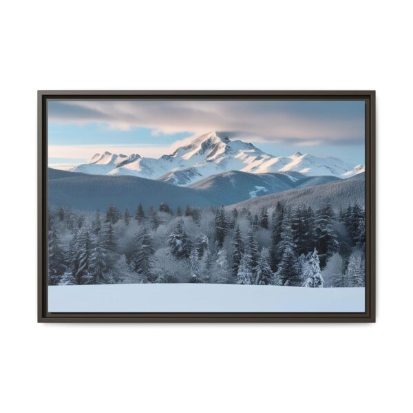 Framed Landscape Wall Art, Mountain Decor, Nature Print, Home Aesthetic, Winter Landscape, Gift Ideas for Nature Lovers