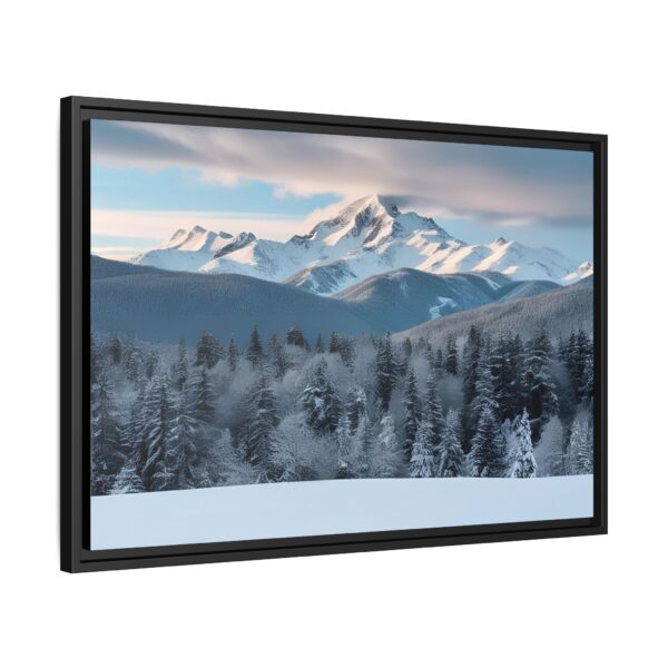 Framed Landscape Wall Art, Mountain Decor, Nature Print, Home Aesthetic, Winter Landscape, Gift Ideas for Nature Lovers