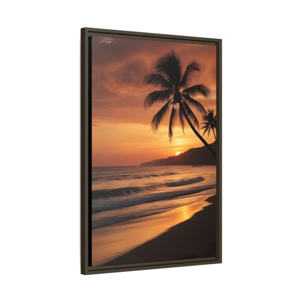 Sunset Beach Wall Art, Coastal Decor, Framed Prints, Tropical Vibes, Home Decoration, Gift for Beach Lovers