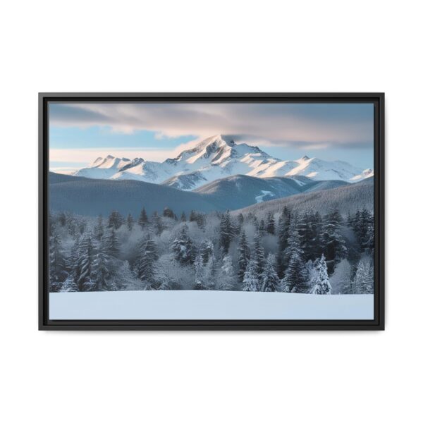 Framed Landscape Wall Art, Mountain Decor, Nature Print, Home Aesthetic, Winter Landscape, Gift Ideas for Nature Lovers