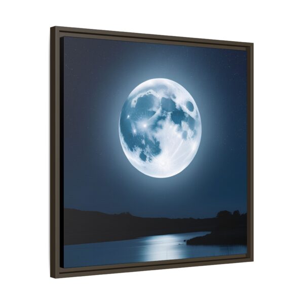 Moonlit Landscape Wall Art, Framed Print, Home Decor, Night Sky Art, Gift for Nature Lovers, Bedroom Decor, Lunar Photography