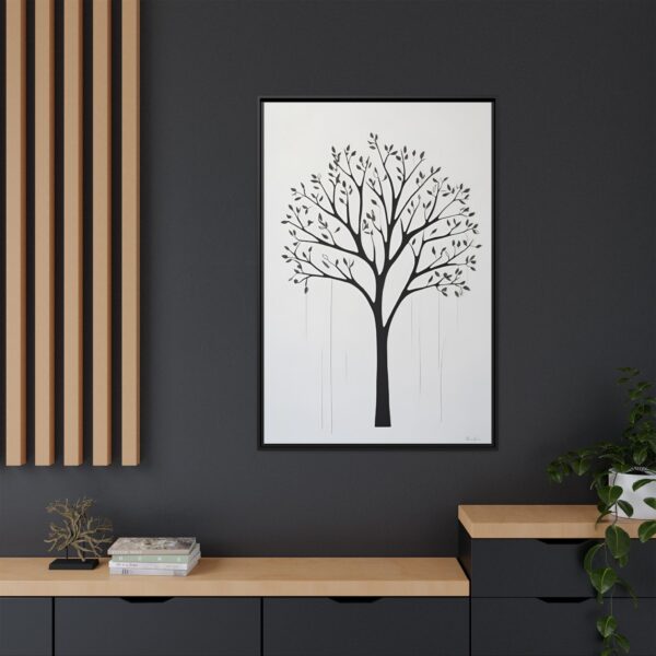 Tree of Life Framed Art Print, Minimalist Wall Decor, Boho Home Decor, Nature Inspired Gifts, Modern Artwork for Living Room