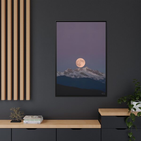 Moonlit Mountain Canvas Art Print, Midnight Sky Wall Decor, Lunar Landscape Framed Art, Home Office Decor, Gift for Nature Lovers, [...]