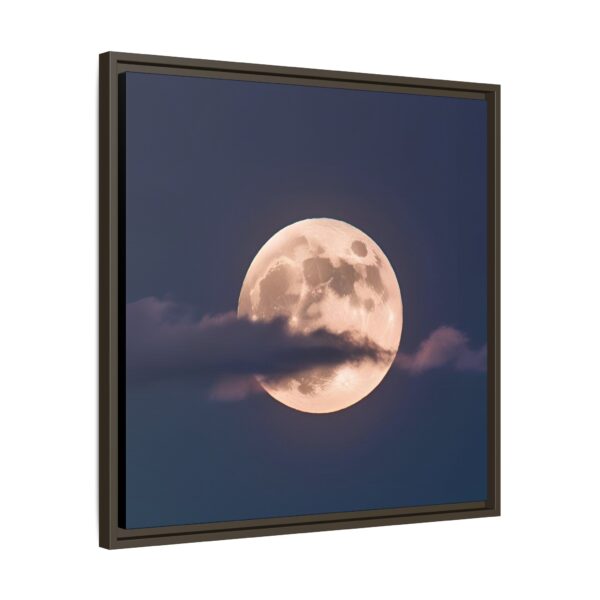 Framed Moonlit Canvas Art, Celestial Decor, Wall Art for Home, Unique Gift for Astronomers, Moon Lovers, Night-Themed Room