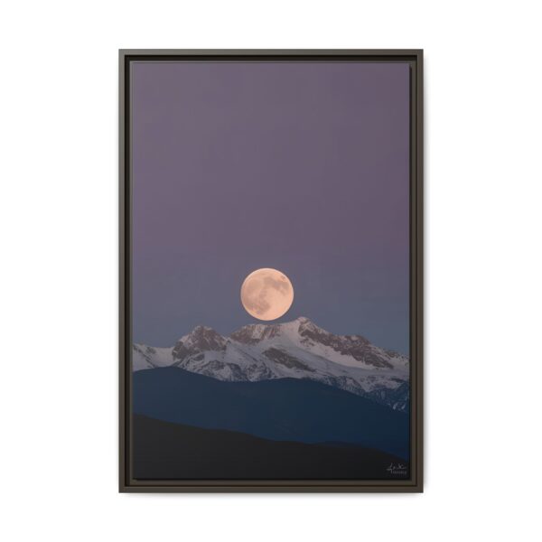 Moonlit Mountain Canvas Art Print, Midnight Sky Wall Decor, Lunar Landscape Framed Art, Home Office Decor, Gift for Nature Lovers, [...]