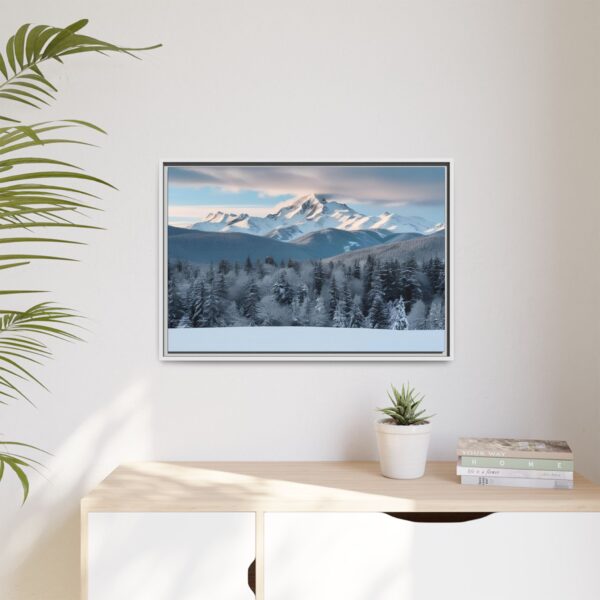 Framed Landscape Wall Art, Mountain Decor, Nature Print, Home Aesthetic, Winter Landscape, Gift Ideas for Nature Lovers